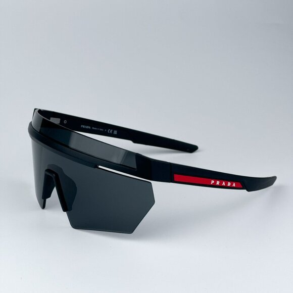 Prada Linea Rossa PS01YS 1BO06F BRAND NEW Sunglasses Matte Black Grey Unisex - Picture 7 of 12